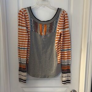 Free peopleStriped Multicolor Knit Top